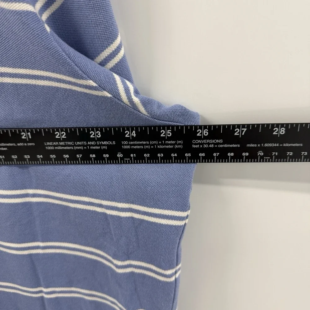 Polo‎ Ralph Lauren Pima Stretch Mesh Polo Blue Striped Mens XXL